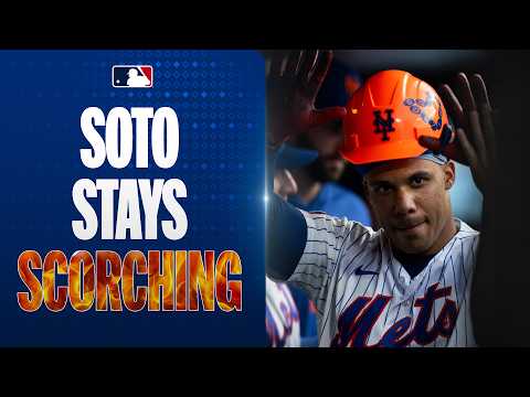 Soto stays RED HOT! 🔥 Juan Soto launches his 6th home run in his last 7 games for the Mets! 🍎 thumbnail
