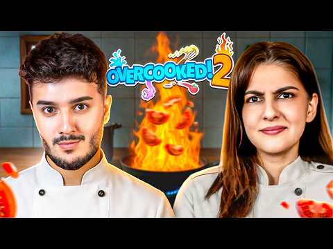We Tried Cooking Together in Overcooked *BIG MISTAKE* thumbnail