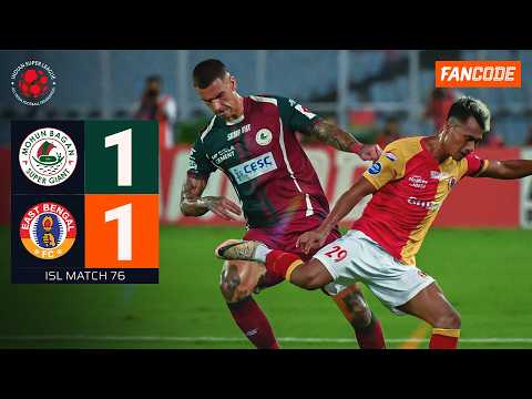 Thrilling Kolkata Derby ends 1-1 after late goals from East Bengal & Mohun Bagan | ISL Highlights thumbnail