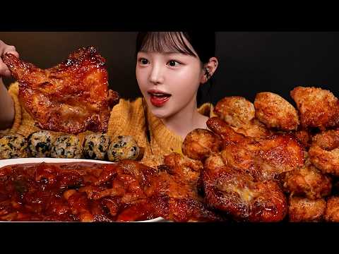 SUB)엽기 닭발 실패 후 분노의 국물닭발 먹방..🔥굽네치킨 대왕통다리구이 마늘바사삭까지 자극파티 꿀조합 Chicken Mukbang Asmr thumbnail