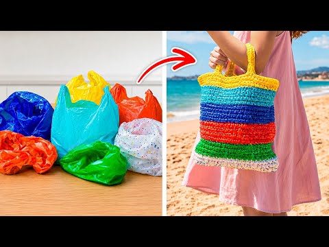 CLEVER RECYCLE HACKS! ♻️💡 Useful summer recycling ideas ☀️🛍️ thumbnail