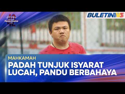 MAHKAMAH | Pemandu Lori Tunjuk Jari Tengah, Pandu Berbahaya Digantung Lesen 5 Tahun thumbnail