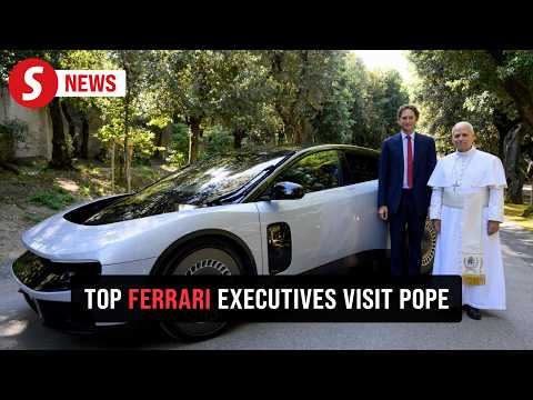Pope Leo gets first taste of Ferrari's first all-electric car thumbnail
