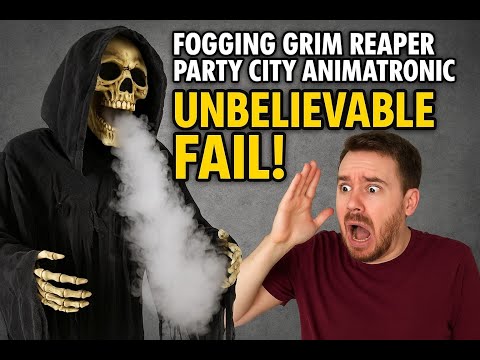 Fogging Grim Reaper Party City Animatronic - Unbelievable FAIL! thumbnail