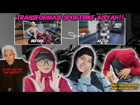 TRANSFORMASI SPORTBIKE AISYAH❗️AYAH TAK RESTU BELI MOTOR?❗️ thumbnail