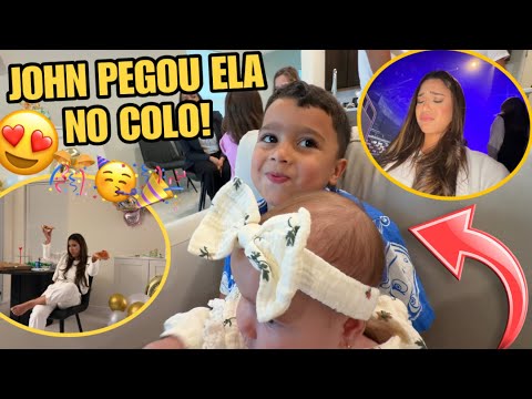 UM SÁBADO A NOITE COMIGO!! *JOHN PEGOU ELA NO COLO* 😱😍 thumbnail