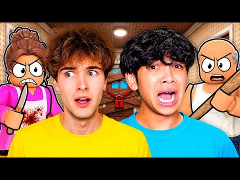 ESCAPING OUR EVIL PARENTS IN ROBLOX... thumbnail