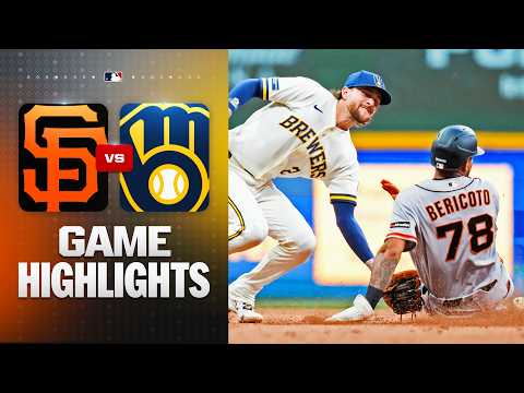 Giants vs. Brewers Game Highlights (6/3/26) | MLB Highlights thumbnail