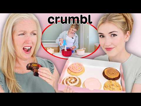 Mom Judges "Crumbl" Cookies.. that I made.. but she doesn't know that thumbnail