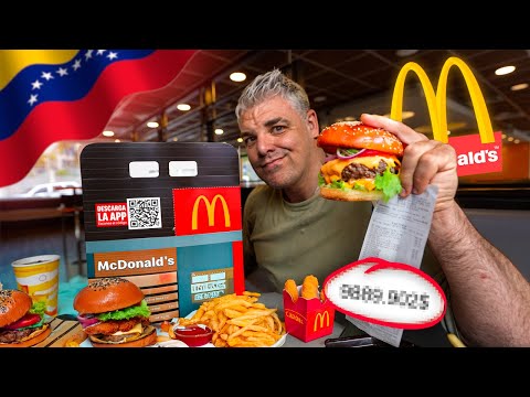 ASÍ ES UN MCDONALDS en VENEZUELA 🇻🇪 *El MÁS CARO del MUNDO* 🍔 thumbnail