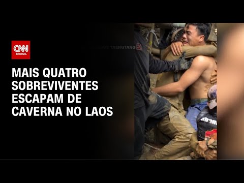 Mais 4 homens são resgatados de caverna no Laos; 2 seguem desaparecidos | AGORA CNN thumbnail