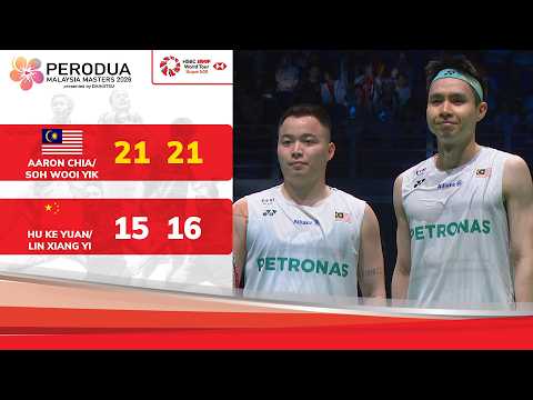 Sorotan: Aaron Chia/Wooi Yik 2 - 0 Ke Yuan/Xiang Yi | QF | MD | PERODUA Malaysia Masters 2026 thumbnail