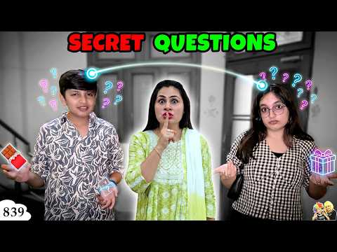 SECRET QUESTIONS | Ep 839 | Aayu Pihu Ki Secret Twinning | Aayu and Pihu Show thumbnail