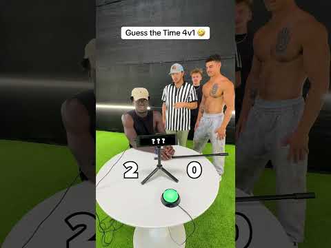 4v1 Guess the Time Challenge 😂 First to 3 WINS 🏆 thumbnail