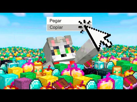 Hice Trampas con COPIAR y PEGAR en Minecraft 😂 thumbnail