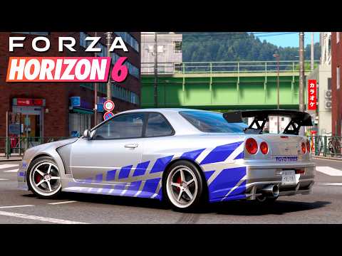 FORZA HORIZON 6: COMO MONTAR O SKYLINE DO VELOZES E FURIOSOS E RONCO DO R34 DO BRIAN! thumbnail