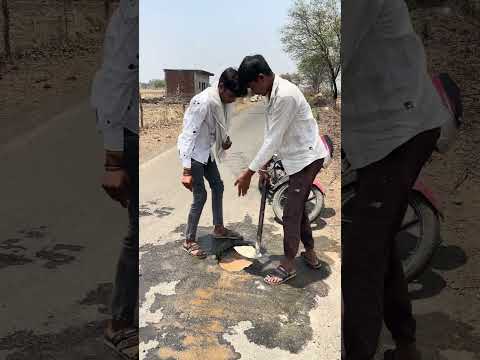 There was a pothole on the road and people would fall into it. #help thumbnail