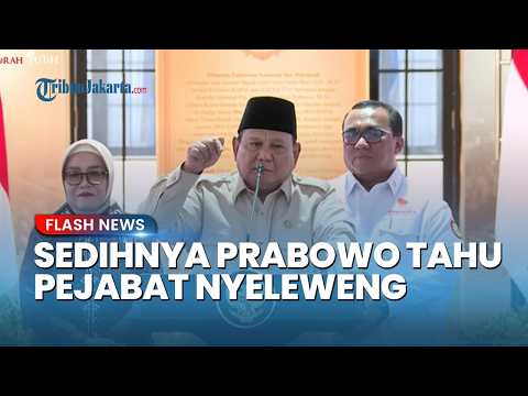Tak Kuasa Tahan Sedih, Presiden Prabowo Soroti Banyaknya Laporan Pejabat Nyeleweng thumbnail