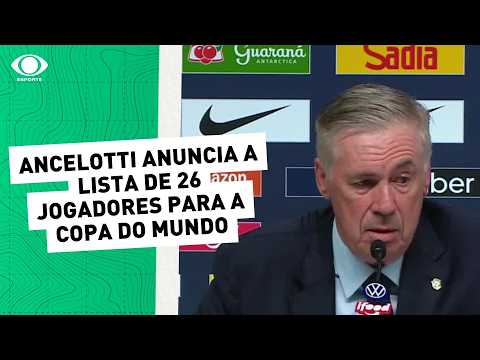 Convocação da Seleção Brasileira: Carlo Ancelotti anuncia lista para Copa thumbnail