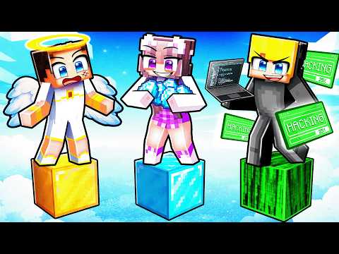 Ukri vs Billy vs Nelly: SELTSAMES ONE BLOCK BATTLE in Minecraft thumbnail