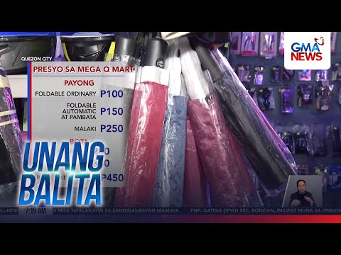 Presyo ng mga payong at kapote, bahagyang tumaas | Unang Hirit thumbnail