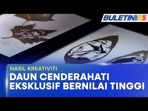 HASIL KREATIVITI | Helaian Daun Jadi Cenderahati, Cecah Nilai Ratusan Ringgit thumbnail