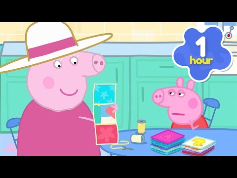 Peppa Learns How to SEW 🪡 The PATCHWORK Blanket 🧵 Peppa Pig Full Episodes | 1 Hour of Kids Cartoons thumbnail