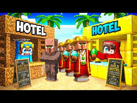 POOR vs RICH Hotel Battle! (Minecraft) thumbnail