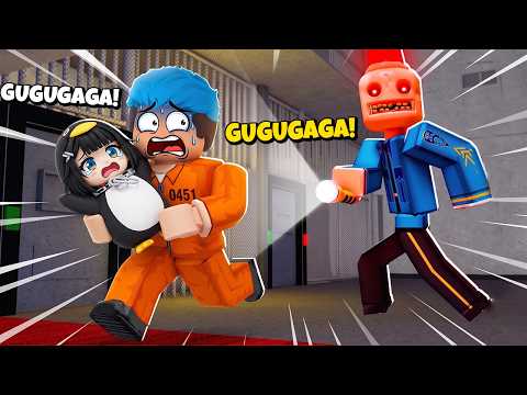 I HELPED GUGUGAGA ESCAPE THE MOST SECURE PRISON | ROBLOX | Escape Siren Cop's Prison thumbnail