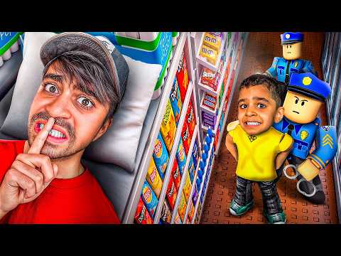 عشت في السوبر ماركت ١٠٠ يوم… وانمسكت مع حمودي !! thumbnail
