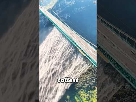 A bridge with a waterfall#amazing #didyouknow #knowledge #fyp #youtube thumbnail