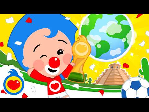 ¡Olé, Olé! Llega el Mundial ⚽❤️🌎 Canciones Infantiles | Plim Plim thumbnail