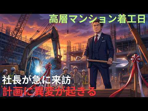 【アニメ】高層マンション着工日社長が急に来訪計画に異変が起きる thumbnail