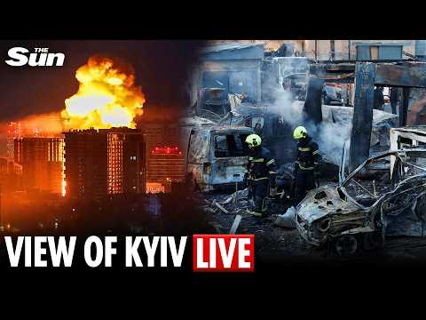 LIVE: View of Kyiv after Russian drones ​and missiles hit the Ukranian capital thumbnail