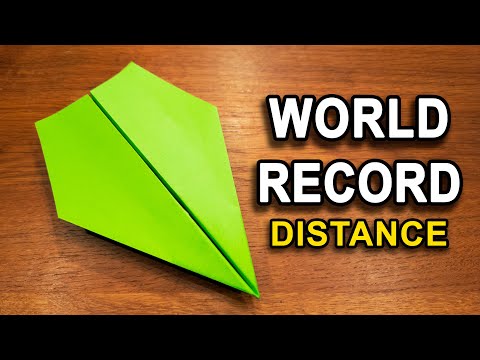 How To Make The WORLD RECORD PAPER AIRPLANE for Distance thumbnail