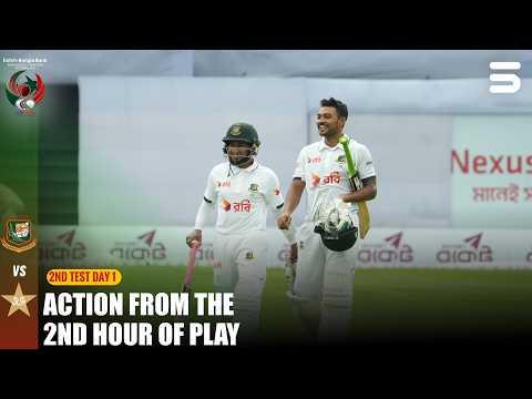 Action From The 2nd Hour Of Play | Ban vs Pak | 2nd Test | D1 | ICC World Test Championship | M9I1H thumbnail