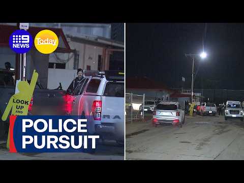 Four men arrested after police pursuit | 9 News Australia thumbnail