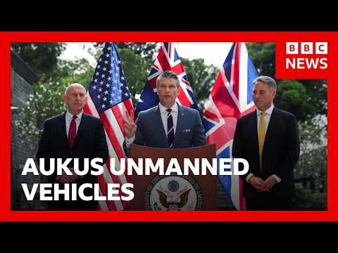 US, UK and Australia to develop unmanned undersea vehicles | BBC News thumbnail