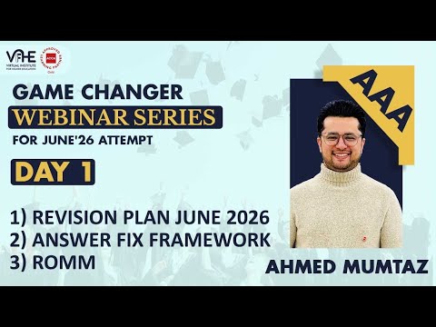 ACCA AAA Day 1 Game Changer Webinar Series June'26 | Pass AAA First Attempt | Success Strategy thumbnail