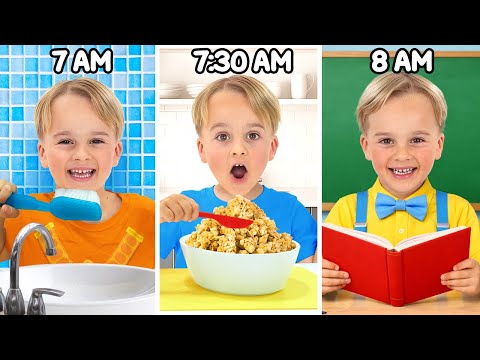 Auntie helps kids to get ready for school thumbnail