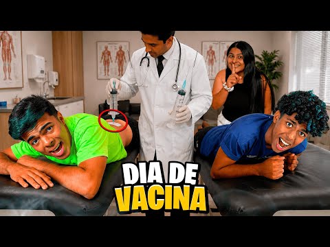 DIA DE TOMAR VACINA, MAS OS MENINOS FICARAM COM MEDO!!😱💉*nosso dia completo!! thumbnail