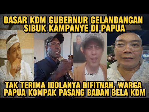 GEMPAR! Tak Terima Idolanya difitnah, Warga Papua Pasang badang bela kdm?! Kdm gubernur gelandangan? thumbnail