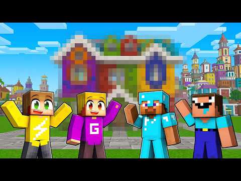 Het Nieuwe Gebouw Van KLEURSTAD (Minecraft Survival) thumbnail