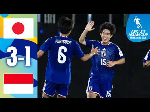 Stunning free-kick not enough for Indonesia! | Japan - Indonesia | Highlights | AFC U17 Asian Cup thumbnail