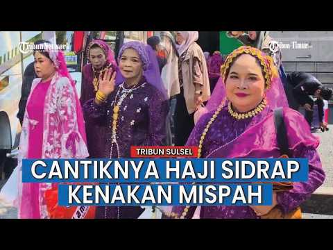 Tradisi Pulang Haji, Jemaah Sidrap Bersolek dan Kenakan Mispah di Al-Markaz Maros thumbnail