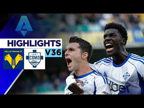 Highlights HELLAS VERONA - COMO | Thầy trò Fàbregas chính thức giành vé Cúp châu Âu | Serie A 25/26 thumbnail