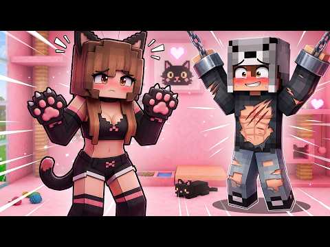 KEDİ KIZ BENİ KAÇIRDI - Minecraft thumbnail