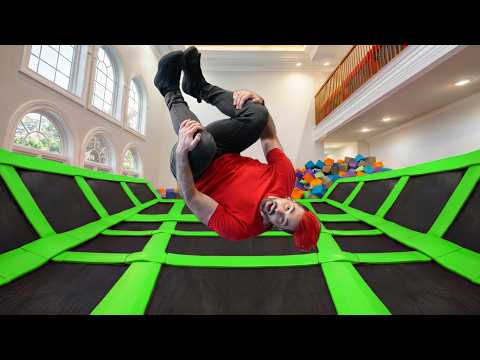 I Turned My House Into a Trampoline Park! thumbnail