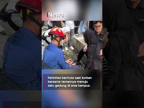 Viral! Kaki Mahasiswi Ini Terjepit di Besi Selokan, Damkar Beraksi thumbnail