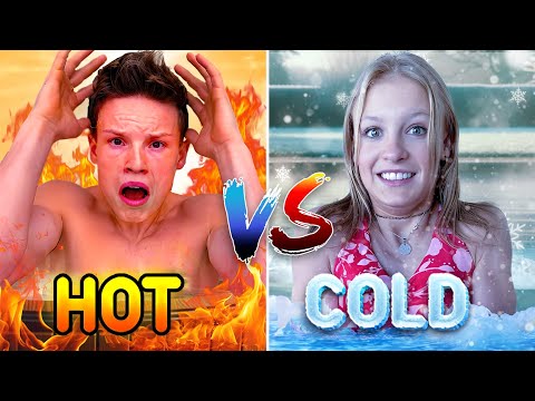 Hot VS Cold Water and Ice Challenge! thumbnail